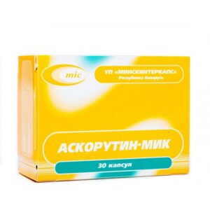 askorutin mik – vitamin c & rutin complex (30 caps)