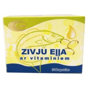 fish oil – omega 3 heart & brain support (50 caps)